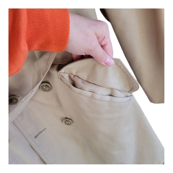 Mr. Chips vintage men's classic trench coat with Removable fur lining - Picture 2 of 14